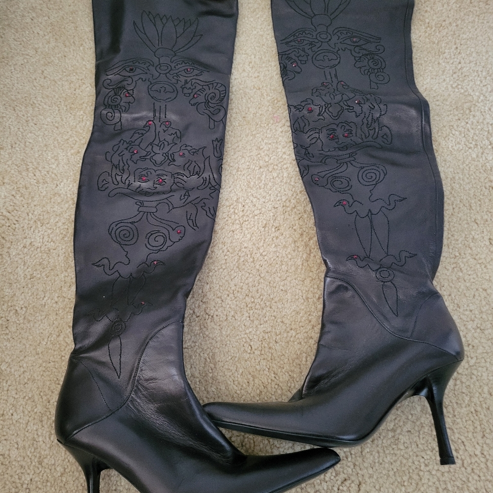 Vicini Thigh High Boots-made In Italy